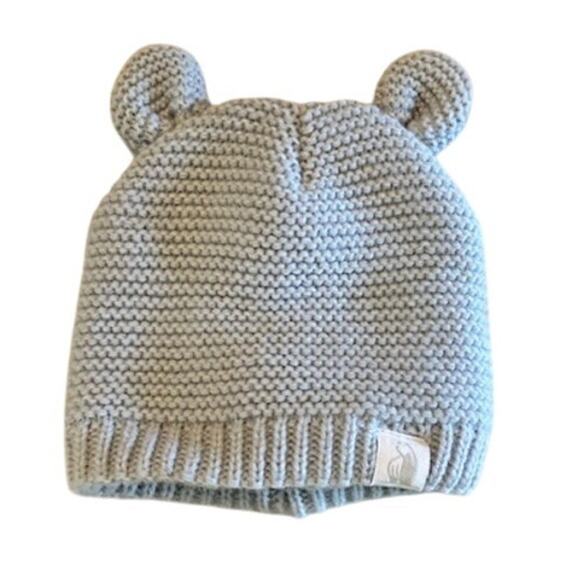 Infant 0–3M  Sleepers + Bear-Ear Knit Hat Gerber, Emily & Oliver, Rugged Bear - Picture 5 of 9